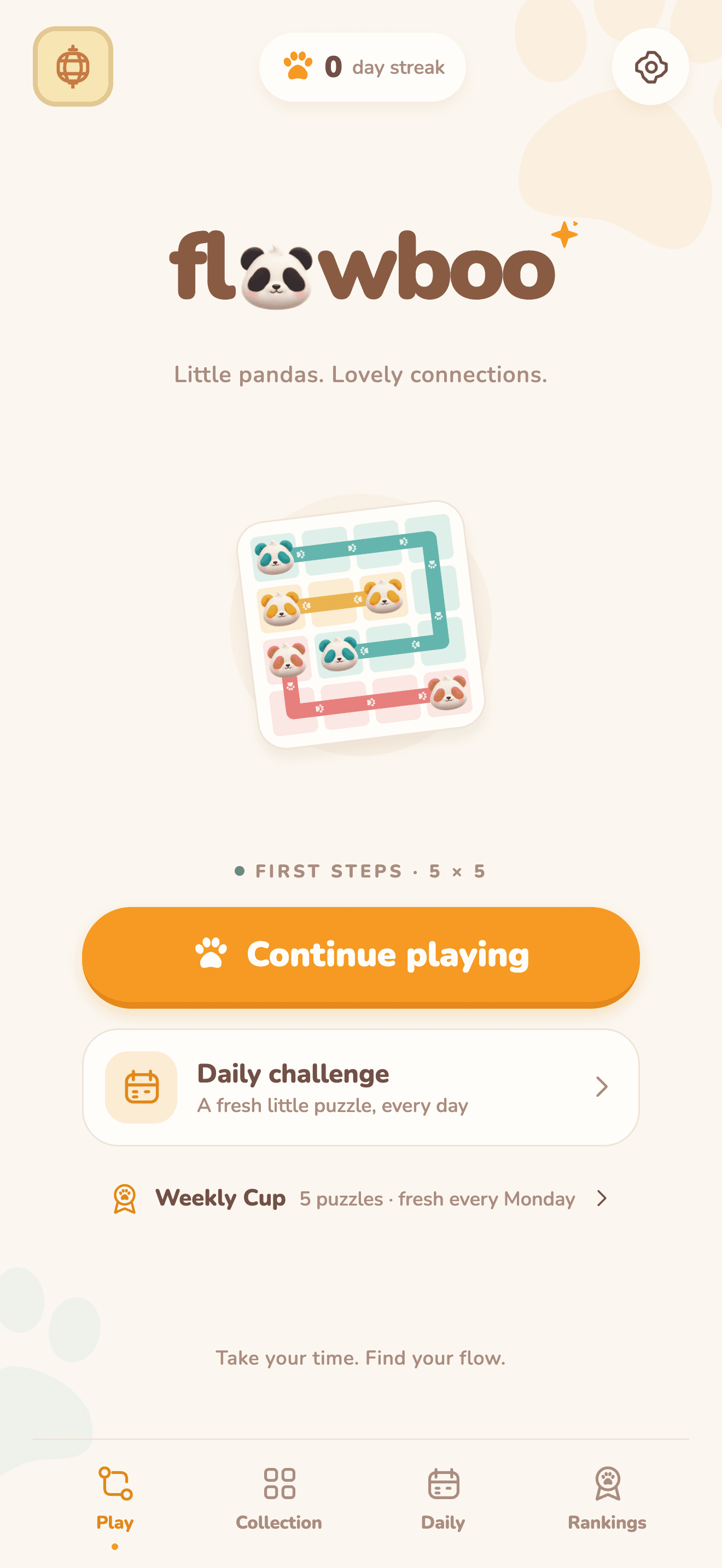 Flowboo colour-connection puzzle board